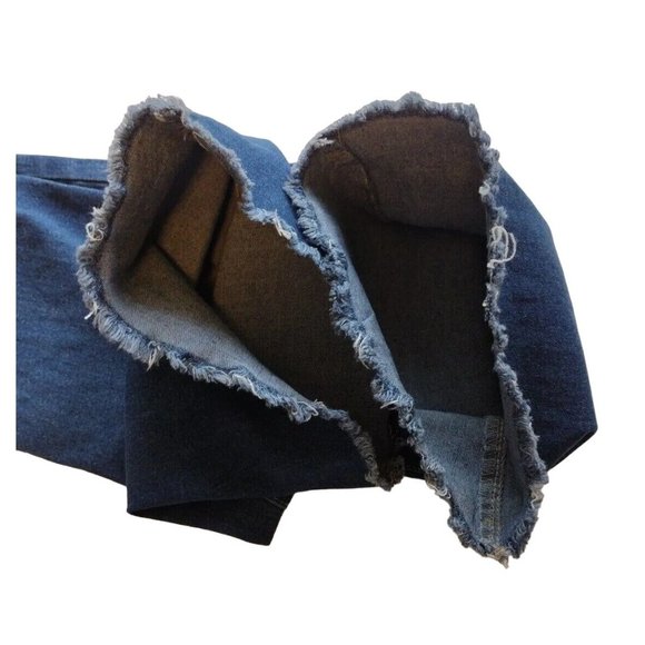 Womens Jeans Xl Stretch Flare  Raw Hem - Picture 9 of 10